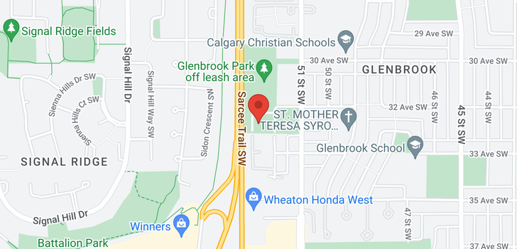 map of 4106 5305 32 Avenue SW